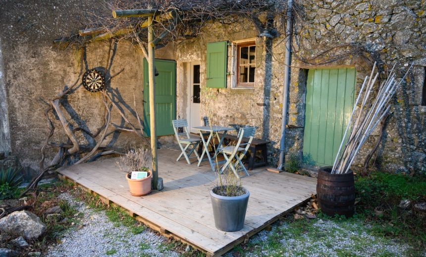 Entrée du gite Mas Rouveyrac